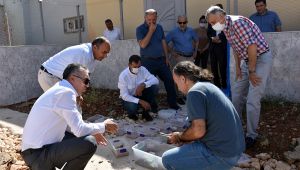 Harran Üniversitesi'ndeki Akrep Merkezine Açık Alan Bahçesi Yapıldı