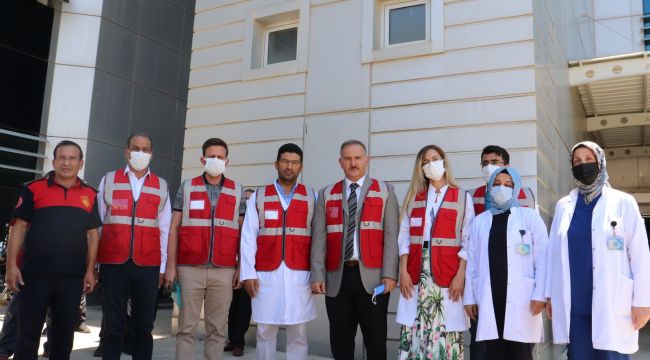 Şanlıurfa Harran Üniversitesi Hastanesinde Gerçeği Aratmayan Yangın Tatbikatı