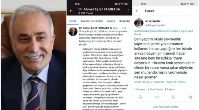 Fakıbaba'dan Eyyüpoğlu'na cevap gecikmedi : Mahkemeye Başvuracağım