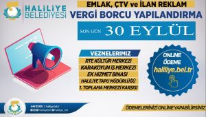 Yapılandırmada Son Gün 30 Eylül