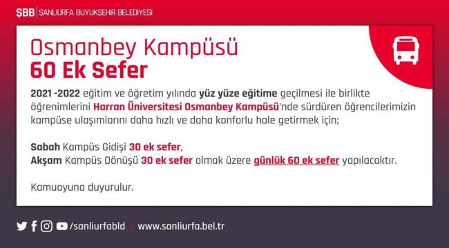 Büyükşehir Harekete Geçti 60 Ek Sefer Düzenlenecek