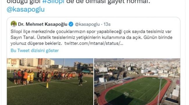 Bakan İle CHP’li Tanal Arasında Spor Tesisi Polemiği 