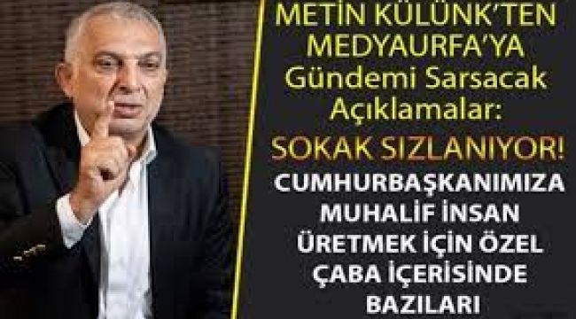 Metin Külünk'ten Nedim Atilla'ya önemli açıklamalar