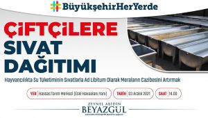 Büyükşehir’den Çiftçilere Destek