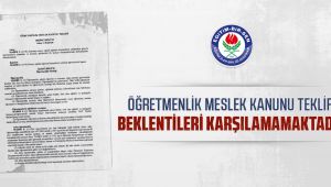 Coşkun: Öğretmenlik Meslek Kanunu teklifi beklentileri karşılamamaktadır