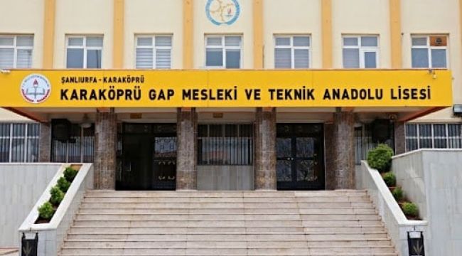 Şanlıurfa Karaköprü GAP Mesleki ve Teknik Anadolu Lisesi Türkiye Birincisi Oldu 