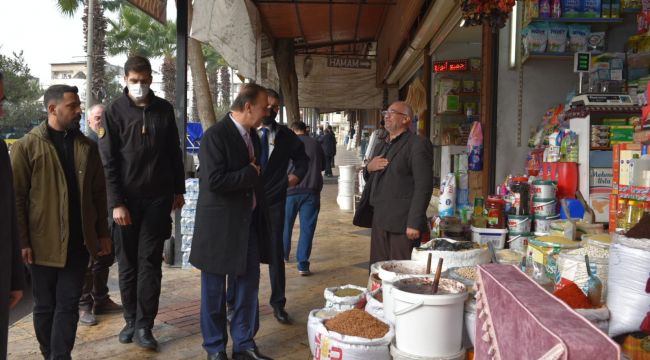 Vali Erin, Mesaiye Esnaf ve Vatandaşları Ziyaretle Başladı