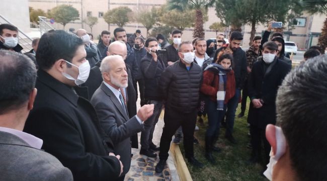 Harran’da öğrenciler eylem yaptı! Rektör Çelik: Yapılacak bir şey yok!