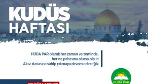 HÜDA PAR’dan “Kudüs haftası” açıklaması: Aksa davasına sahip çıkmaya devam edeceğiz
