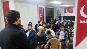 Saadet Partisi Eyyübiye İlçe Başkanlığı ‘’Bağımlılıklarla Mücadele’’ Eğitimi Düzenledi