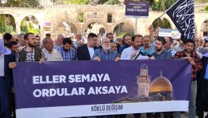 Şanlıurfa’dan Filistin İçin Çağrı: “Eller Semaya, Ordular Aksa’ya”