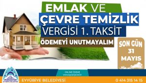 Eyyübiye Belediyesi’nden Emlak Ve Çevre Temizlik Vergisi Hatırlatması