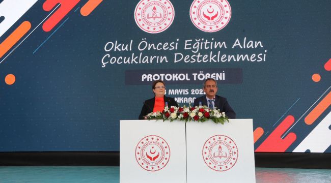 Okul Öncesi Eğitim Alan Çocukların Desteklenmesi Protokolü İmzalandı