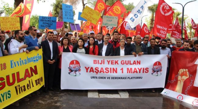 Şanlıurfa'da 1 Mayıs İşçi Bayramı Kutlandı