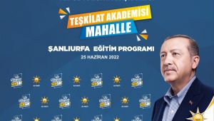 AK Parti Şanlıurfa “Teşkilat Akademisi Mahalle” Toplantısına Hazırlanıyor