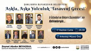 Büyükşehir’den Aşkla, Aşka Yolculuk Tasavvuf Gecesi