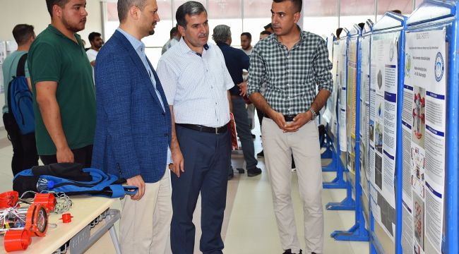 Harran Mühendislik Fakültesi Öğrencileri Ürettikleri Projeleri Sergilediler