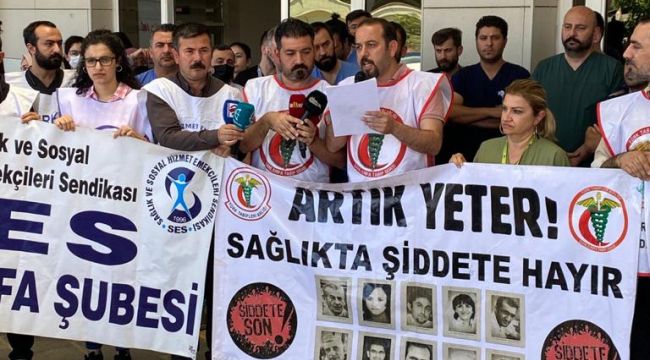 Öfkeliyiz! Çıkardığınız Yasalar Sağlıkta Şiddeti Önlemiyor. Bir Arkadaşımızın Daha Zarar Görmesini Kabul Etmiyoruz!