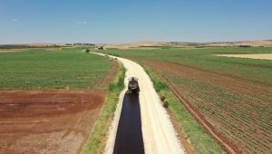 Şanlıurfa Büyükşehir Belediyesi’nden Suruç’ta Sathi Asfalt Çalışması