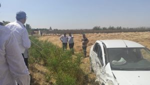 Urfa’da kaza yapan sürücünün yardımına Başkan Kuş koştu