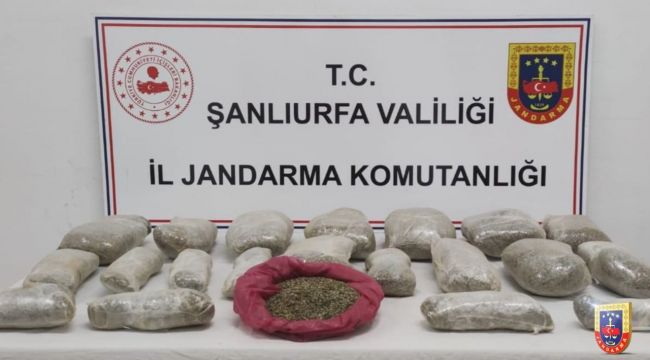Urfa'da uyuşturucu operasyonu: Yüzlerce kilo uyuşturucu madde ele geçirildi