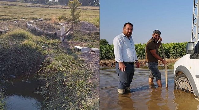 Yükselen taban suyu köyü yaşanılmaz hale getirdi