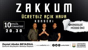 Büyükşehir Yaz Konserleri Zakkum’la Devam Ediyor