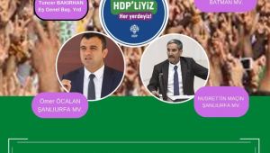 HDP Urfa’da STK ve halk buluşması gerçekleştiriyor