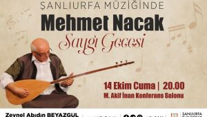 Büyükşehir Belediyesinden Mehmet Nacak Saygı Gecesi