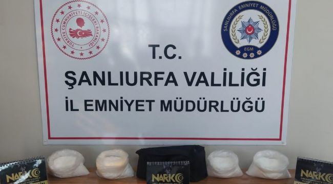 Şanlıurfa'da tam 4 Kilogram yakalandı