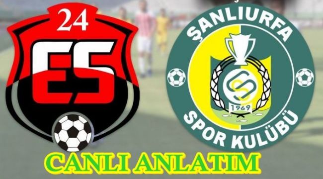 Şanlıurfaspor - 24 Erzincanspor Maçı Canlı Anlatım!