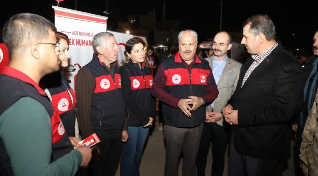 Şanlıurfa Acil 112 Çağrı Merkezi müdürlüğünden deprem tatbikatı 