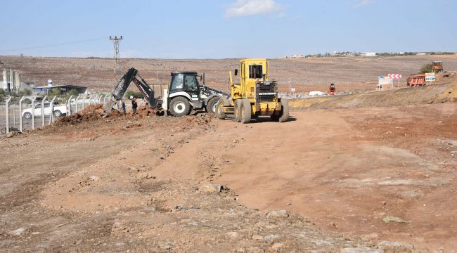 Siverek’teki sera projesinde çevre düzenleme çalışması yapılıyor