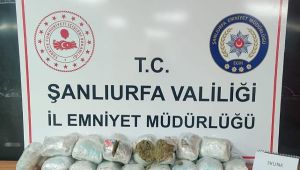 Urfa'da paketler halinde uyuşturucu madde ele geçirildi