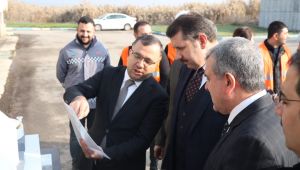 Başkan Beyazgül, Vali Ayhan Ve İlçe Belediye Başkanlarıyla Atık Su Arıtma Tesisini İnceledi