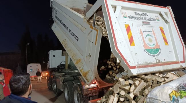 Şanlıurfa Büyükşehir’den Adıyaman’a Isınma Yardımı Ve Yol Çalışması