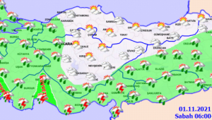 Türkiye Geneli 1 Haftalık Hava Durumu