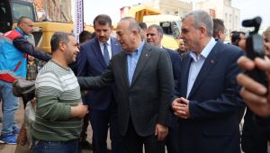 Bakan Çavuşoğlu Afet Bölgesi Şanlıurfa’da