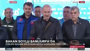 Bakan Soylu Urfa içme suyu ve sel felaketi için ne dedi?