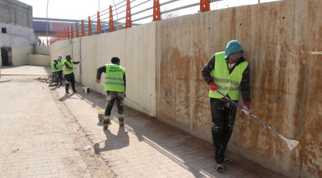 Haliliye’de Selin İzleri Dış Cephe Boyama Çalışmalarıyla Siliniyor