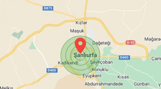 Şanlıurfa'da korkutan deprem!