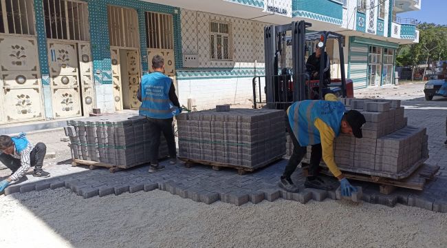 Eyyübiye’de Altı Mahallede Kilitli Parke Çalışması