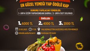 Gastronomi Şehri Şanlıurfa’da Büyükşehirden “Türk Mutfağı Yemek Yarışması”
