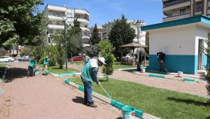 Haliliye’de Hummalı Çalışmalarla Parklar Güzelleşiyor