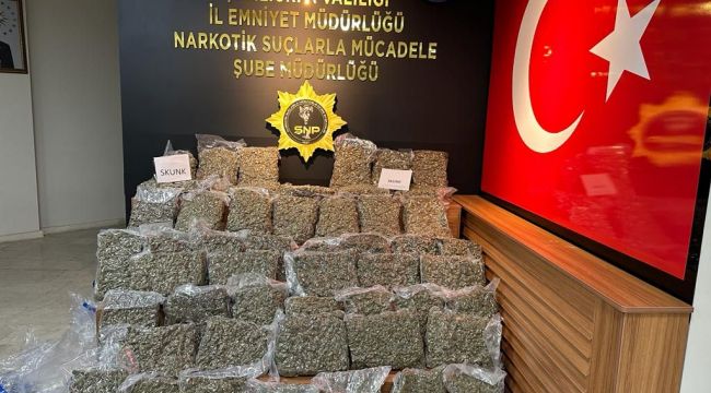 Şanlıurfa Jandarma Tarafından 53 Kilo Skunk ele geçirildi