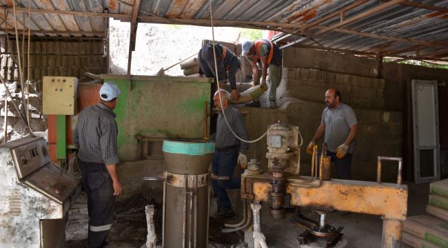 Siverek'te beton boru üretim kapasitesi arttırıldı