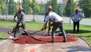 Büyükşehir Parklardaki Yürüyüş Yollarını Yeniledi