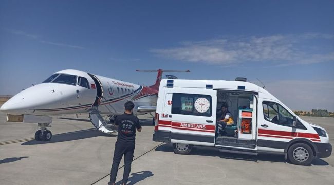 Ambulans uçak Şanlıurfa’dan bebekler için havalandı  
