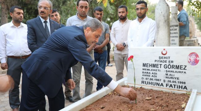 Vali Şıldak Şehit ve Gazileri Unutmadı