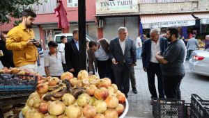 Başkan Beyazgül’den Çarşı Pazar Esnaf Ziyareti